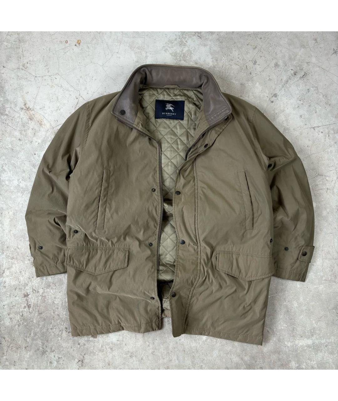 BURBERRY Хаки нейлоновая куртка, фото 8