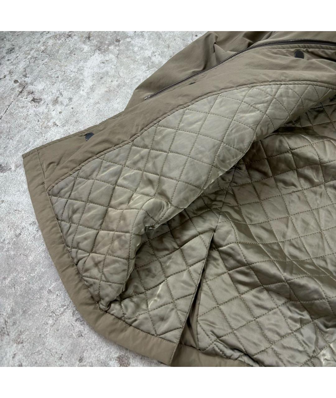 BURBERRY Хаки нейлоновая куртка, фото 5
