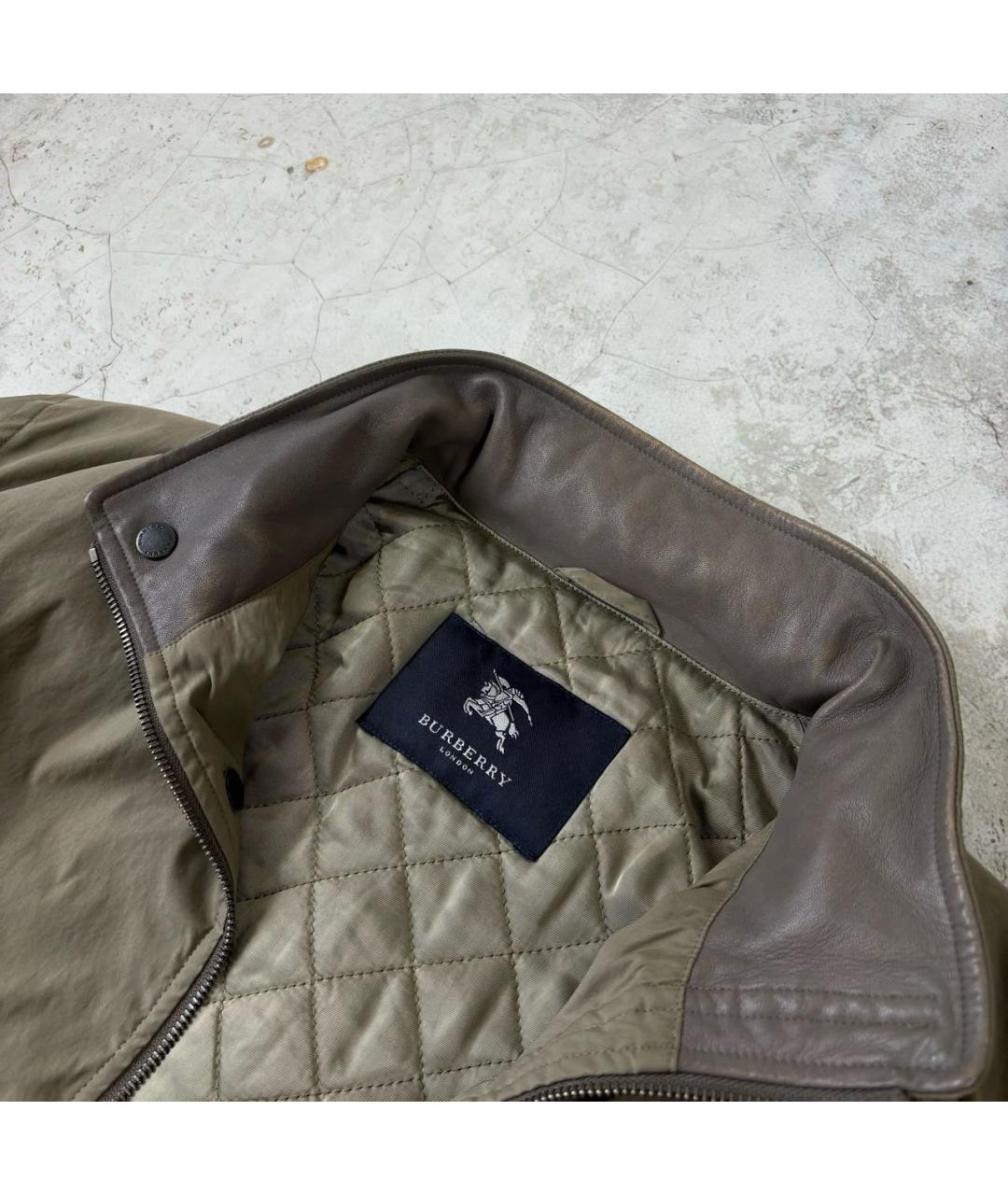 BURBERRY Хаки нейлоновая куртка, фото 3