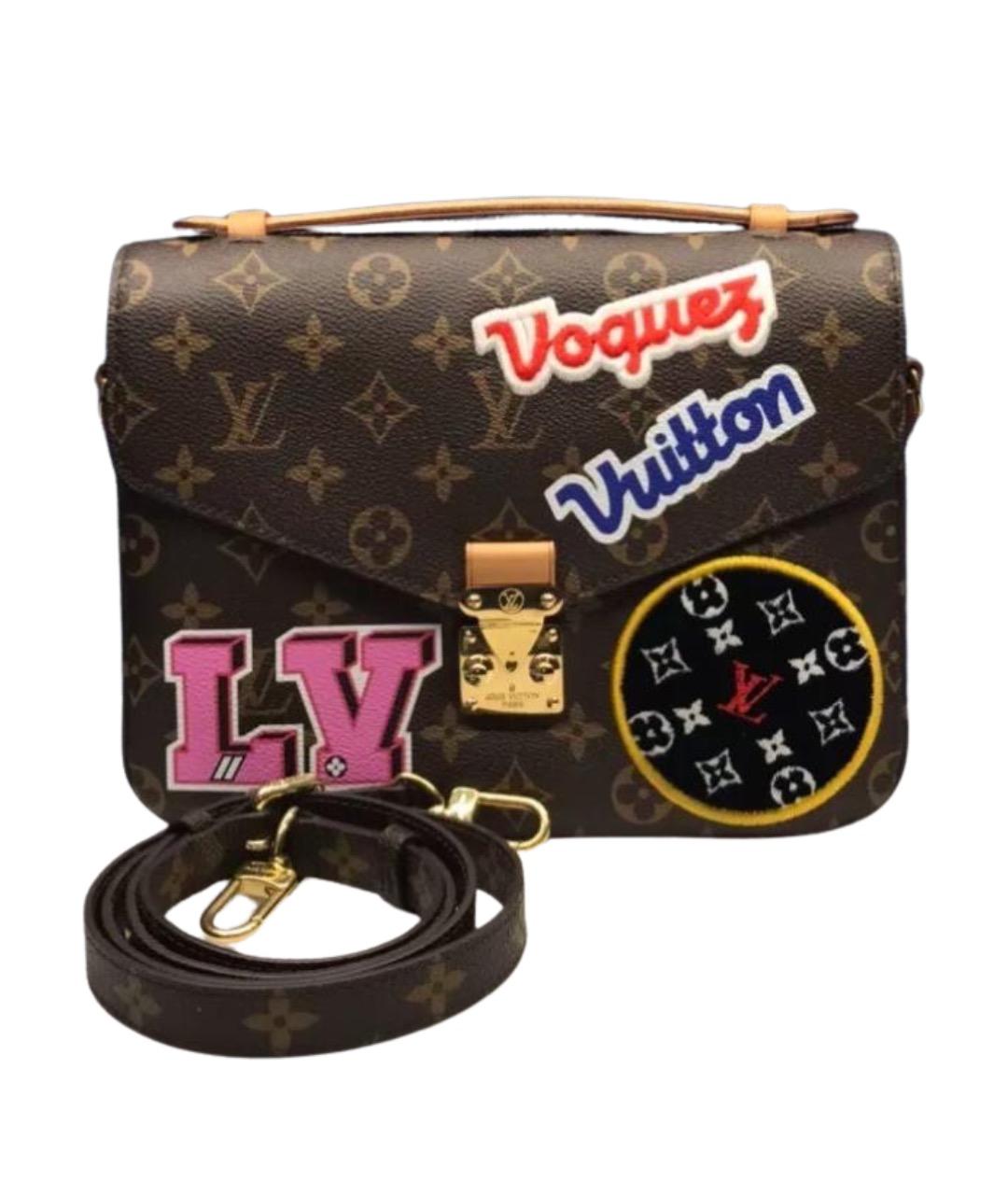 LOUIS VUITTON Коричневая канва сумка с короткими ручками, фото 1