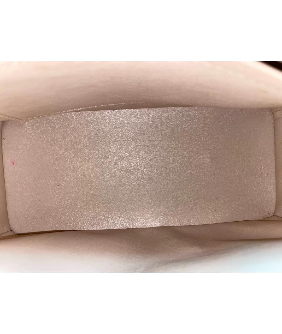 LOUIS VUITTON Розовая кожаная сумка с короткими ручками, фото 7