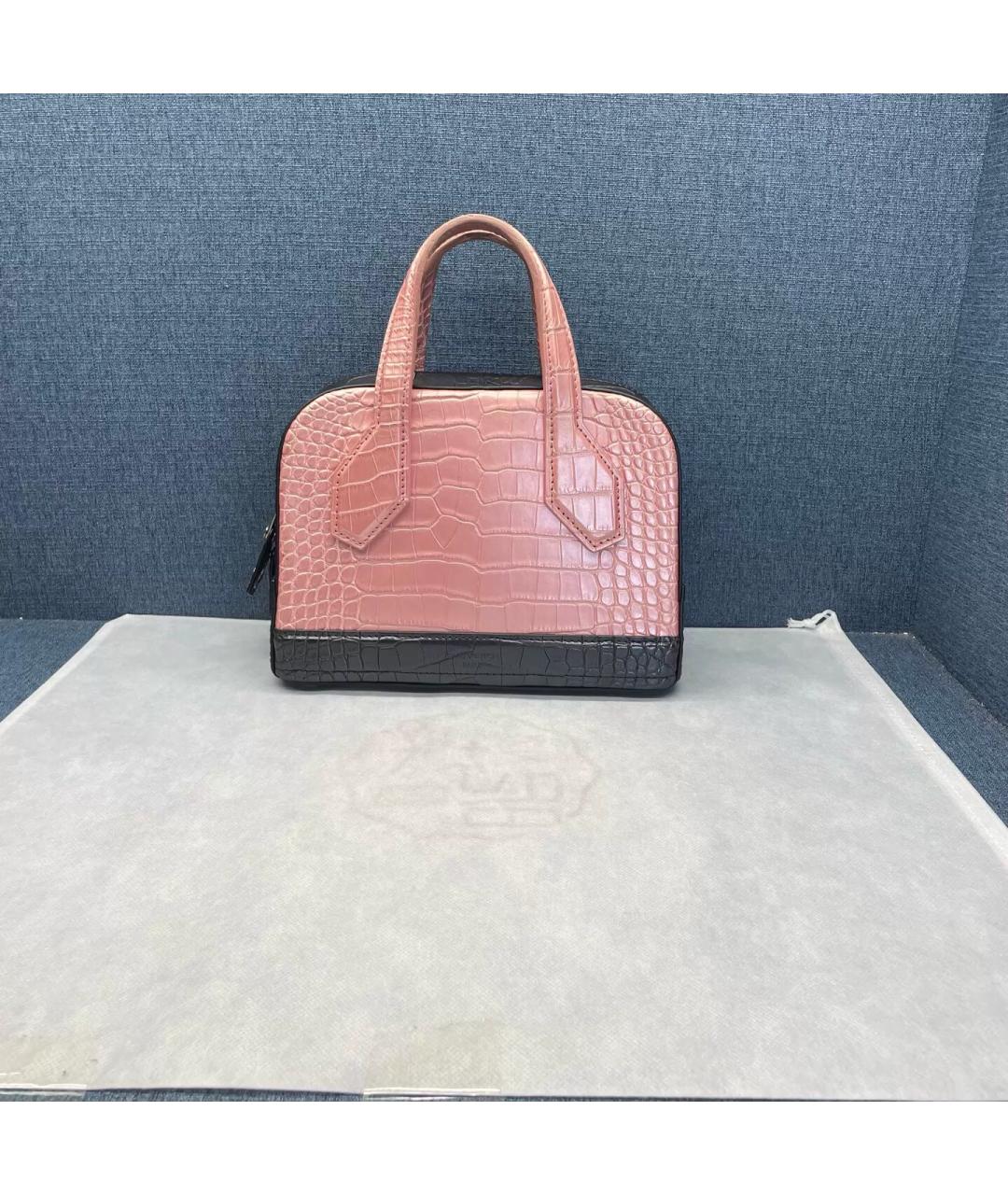 LOUIS VUITTON Розовая кожаная сумка с короткими ручками, фото 8