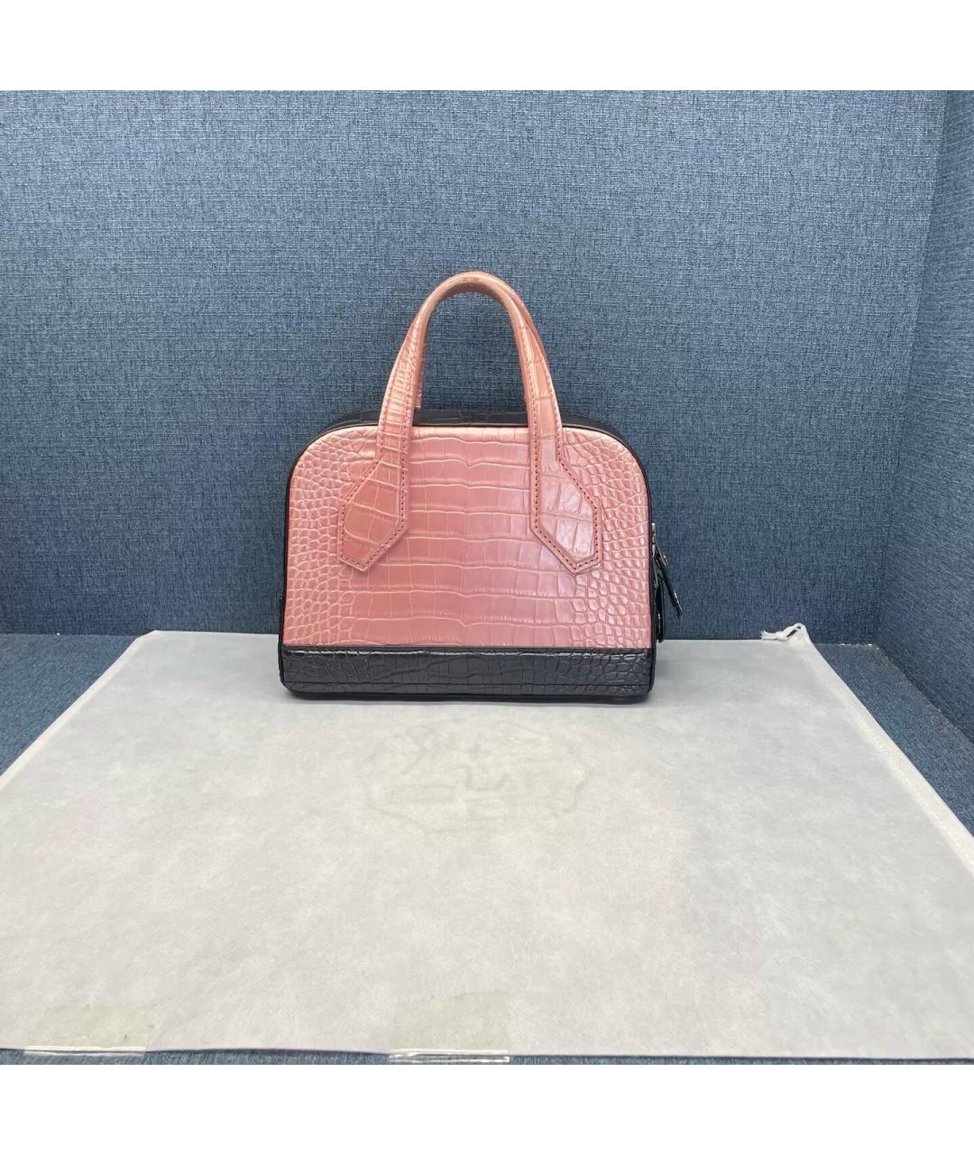 LOUIS VUITTON Розовая кожаная сумка с короткими ручками, фото 2