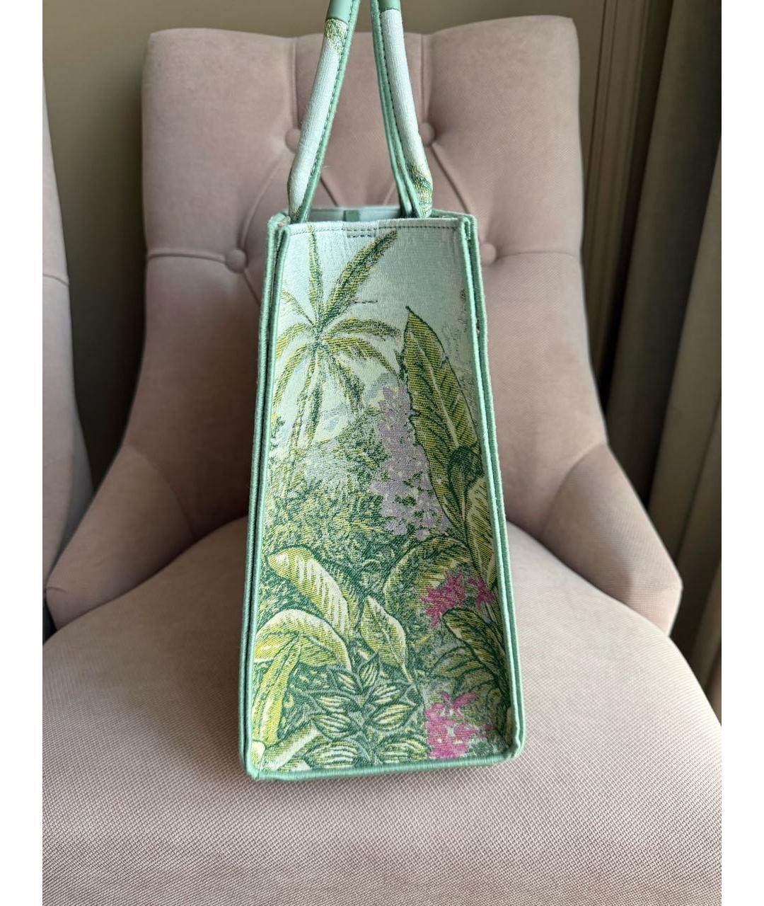FURLA Бирюзовая жаккардовая пляжная сумка, фото 2