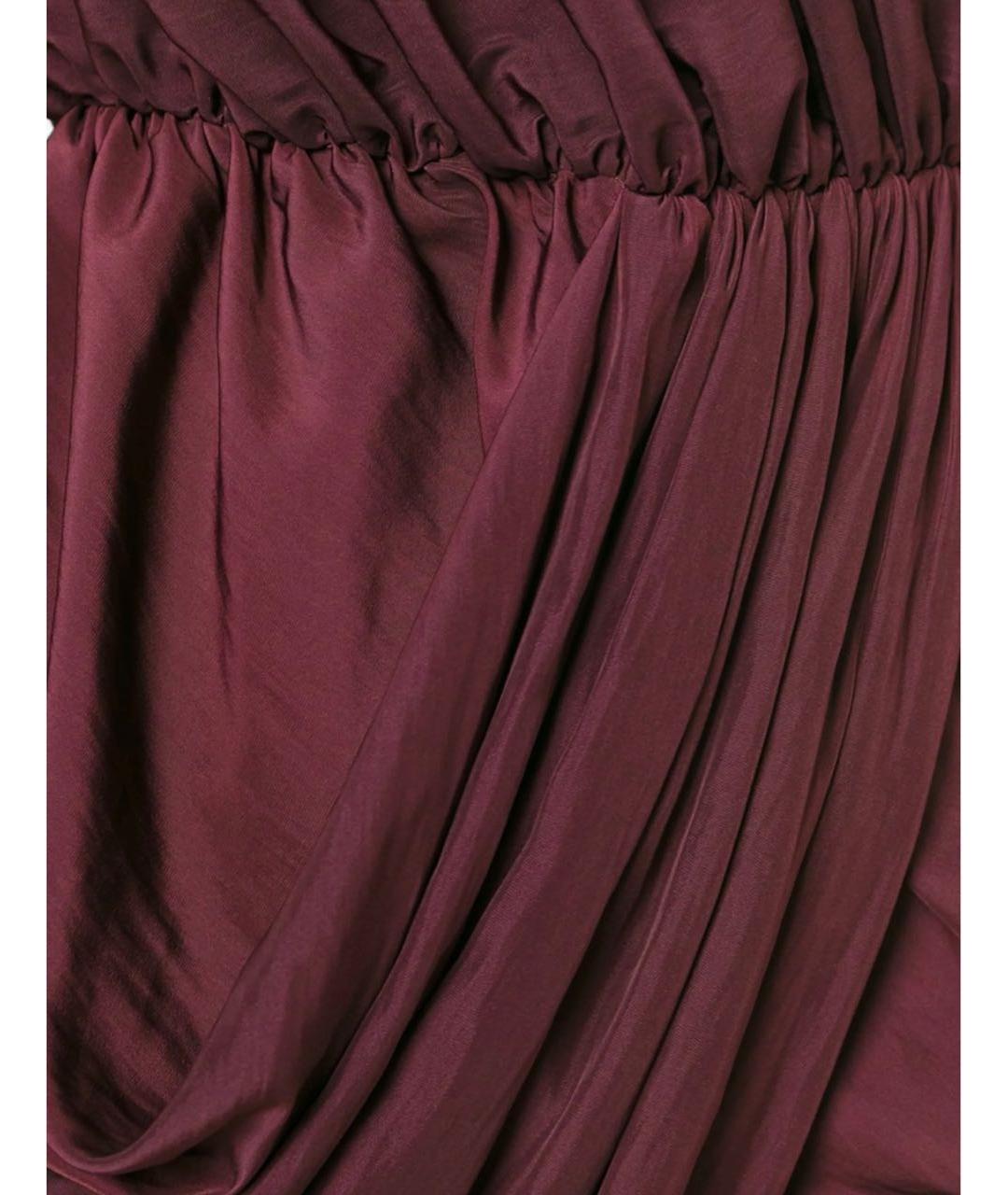 LANVIN Бордовое вечернее платье, фото 5