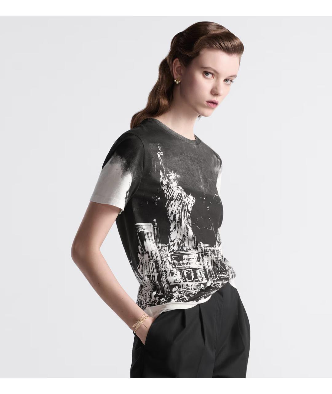 CHRISTIAN DIOR Мульти футболка, фото 2