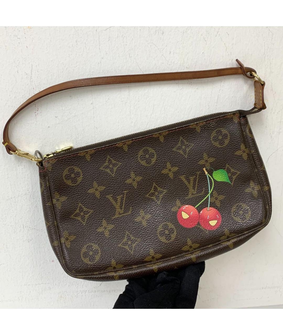 LOUIS VUITTON Коричневая канва сумка через плечо, фото 4