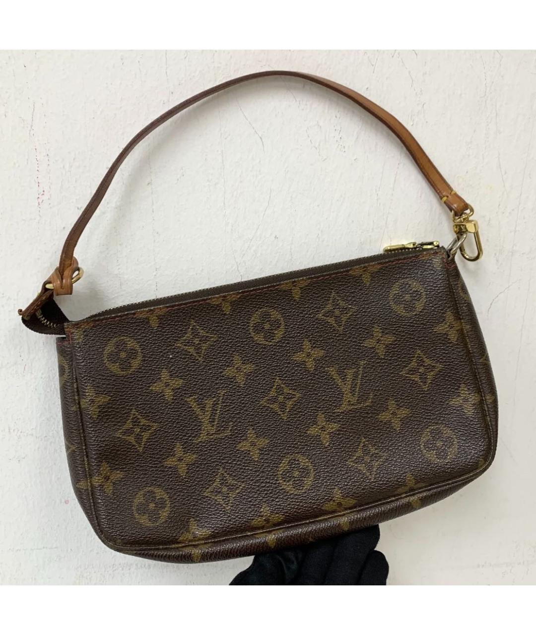 LOUIS VUITTON Коричневая канва сумка через плечо, фото 2