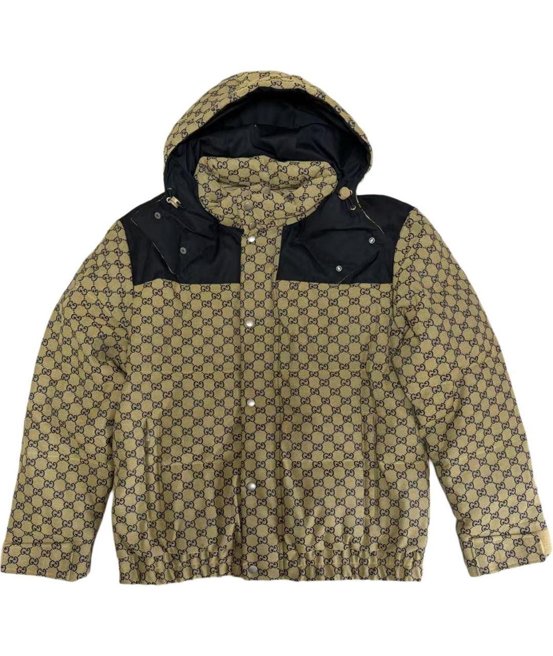 GUCCI Коричневый пуховик, фото 1