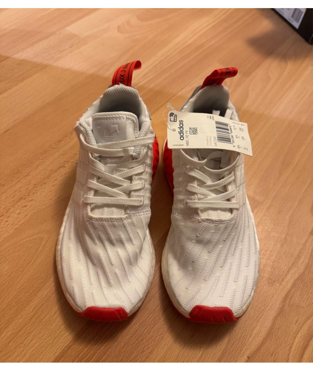 ADIDAS Белые текстильные кроссовки, фото 2