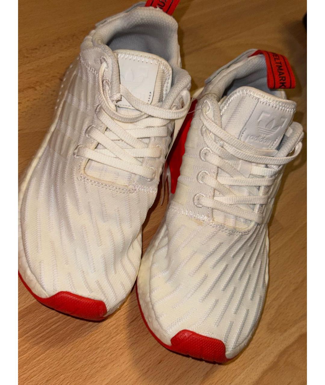 ADIDAS Белые текстильные кроссовки, фото 7