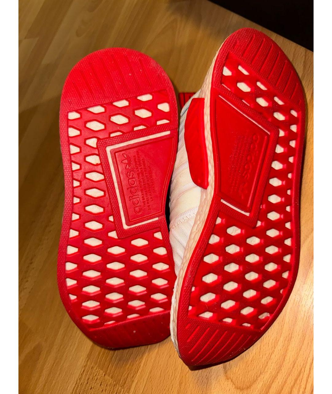 ADIDAS Белые текстильные кроссовки, фото 8