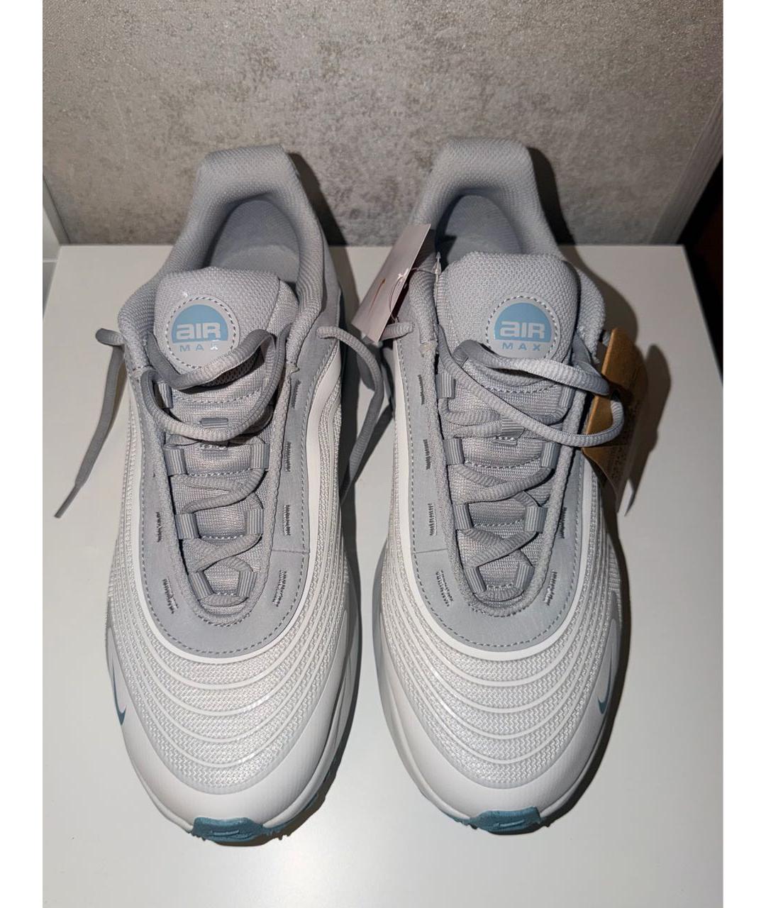 NIKE Белые текстильные низкие кроссовки / кеды, фото 2