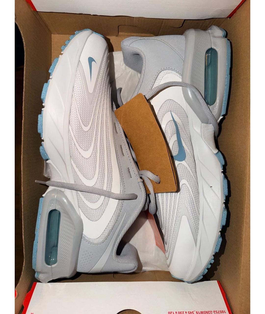 NIKE Белые текстильные низкие кроссовки / кеды, фото 8