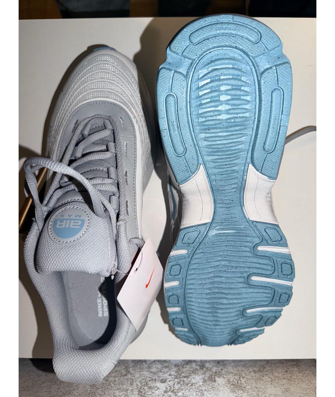 NIKE Белые текстильные низкие кроссовки / кеды, фото 4