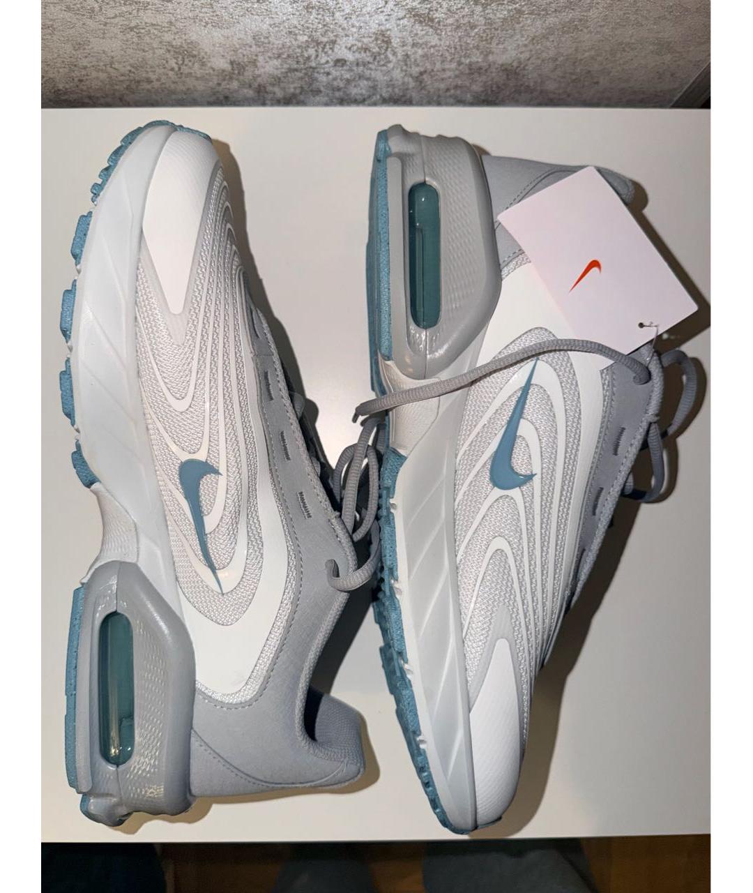 NIKE Белые текстильные низкие кроссовки / кеды, фото 9