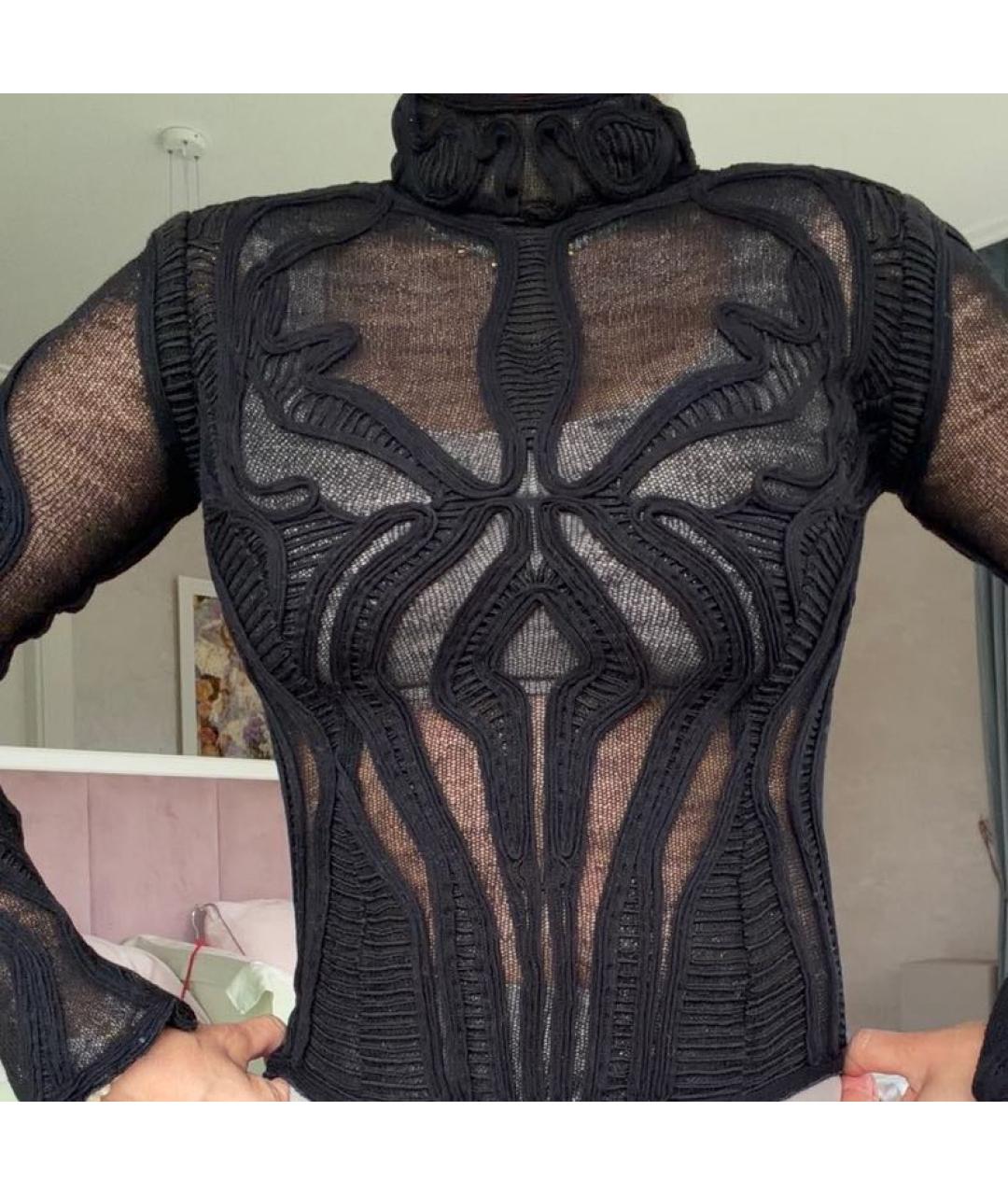 ETRO Черный хлопковый джемпер / свитер, фото 3