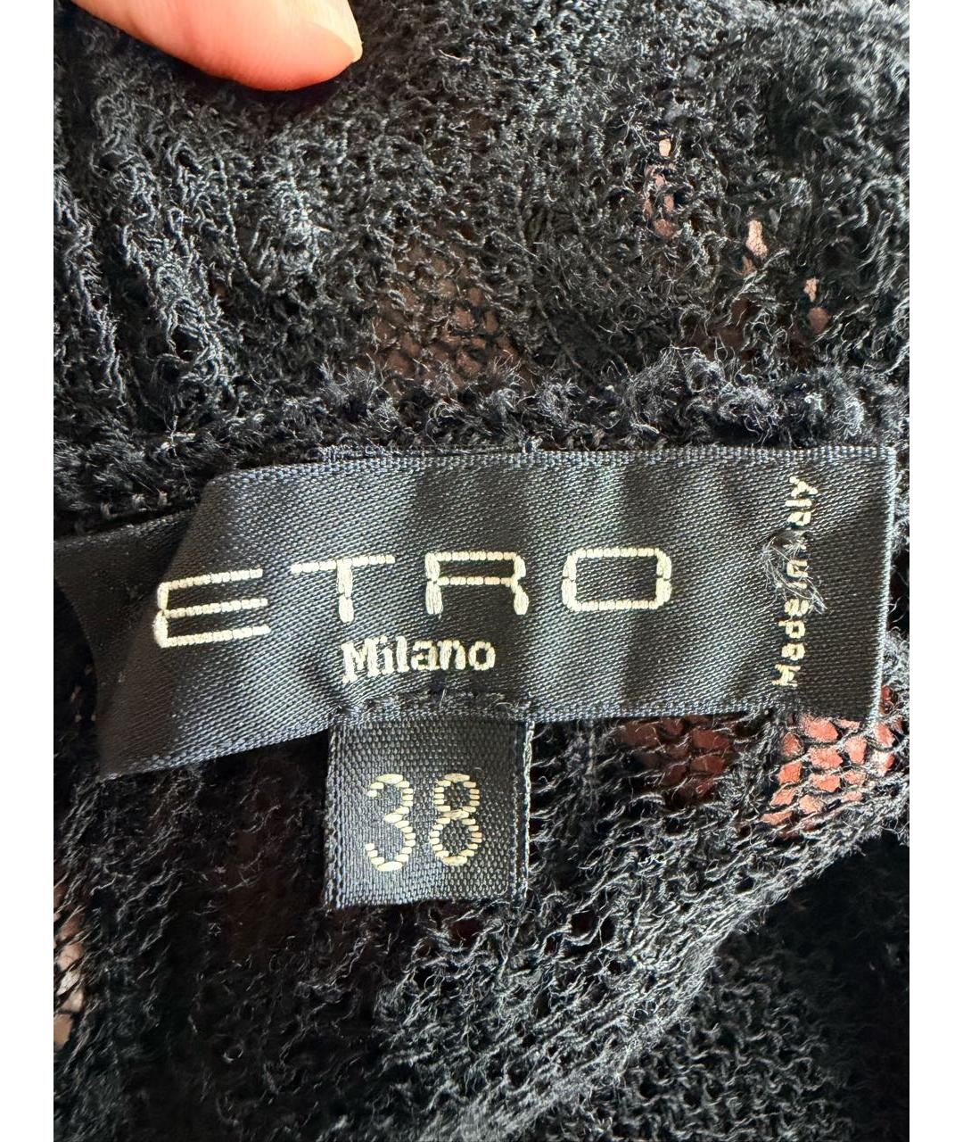 ETRO Черный хлопковый джемпер / свитер, фото 5