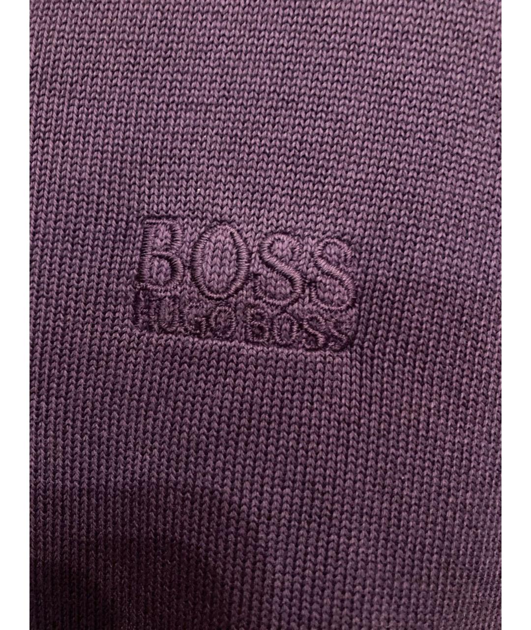 HUGO BOSS Фиолетовый хлопковый джемпер / свитер, фото 4