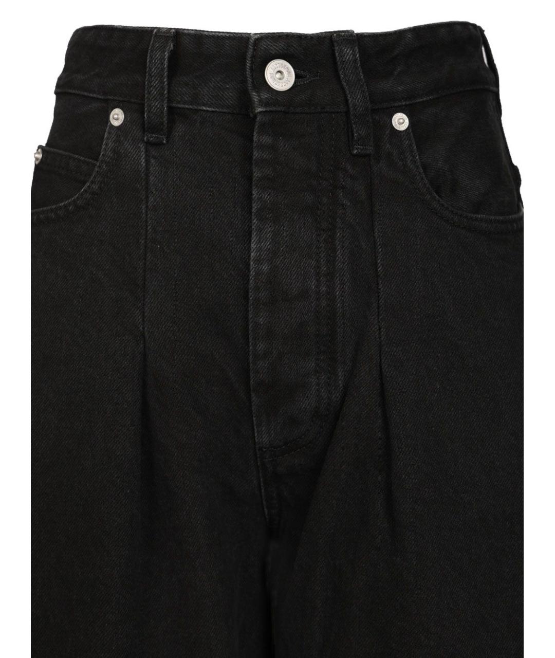 JACQUEMUS Черные хлопковые прямые джинсы, фото 4