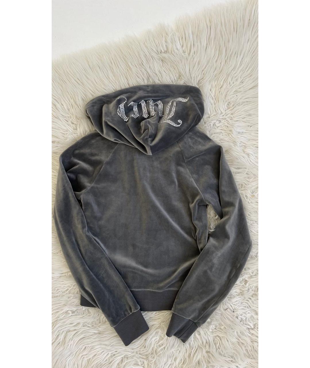 JUICY COUTURE Серый велюровый спортивные костюмы, фото 4