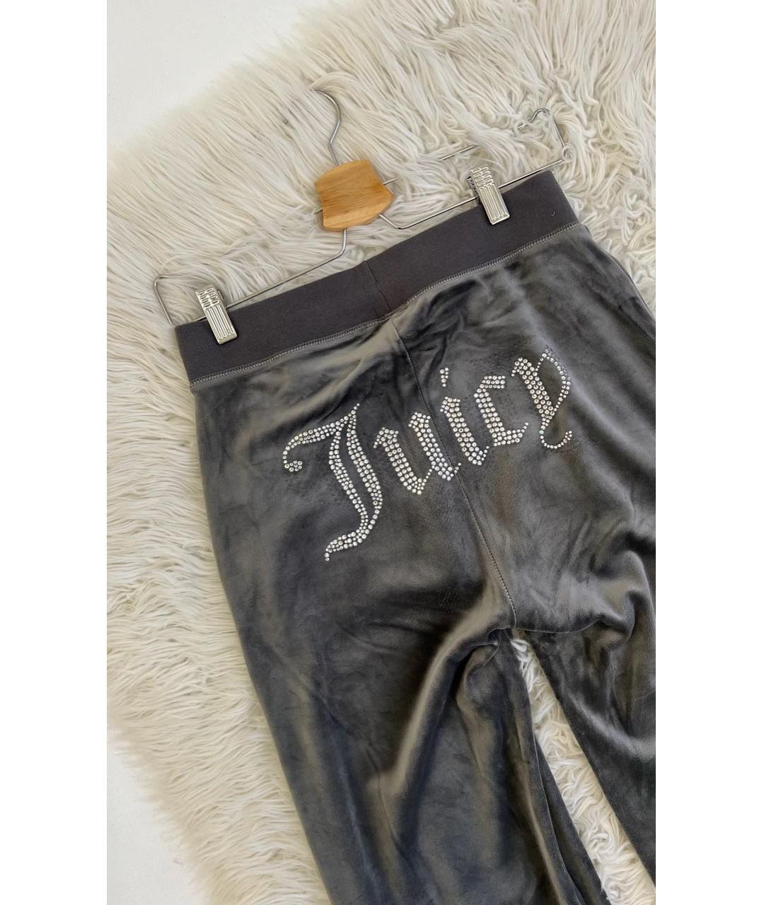 JUICY COUTURE Серый велюровый спортивные костюмы, фото 8
