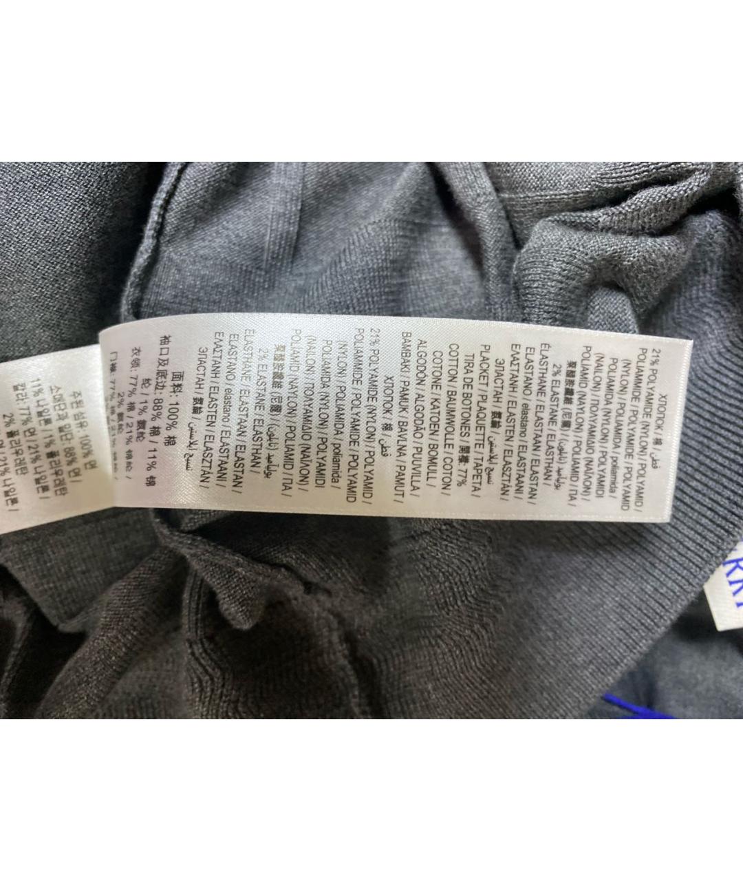 BURBERRY Серая футболка, фото 5