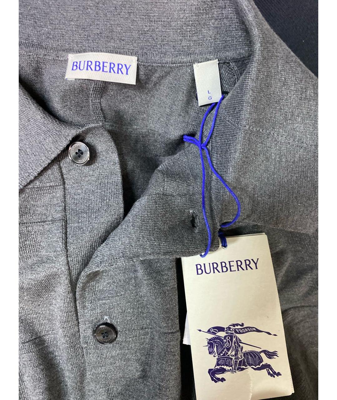BURBERRY Серая футболка, фото 3
