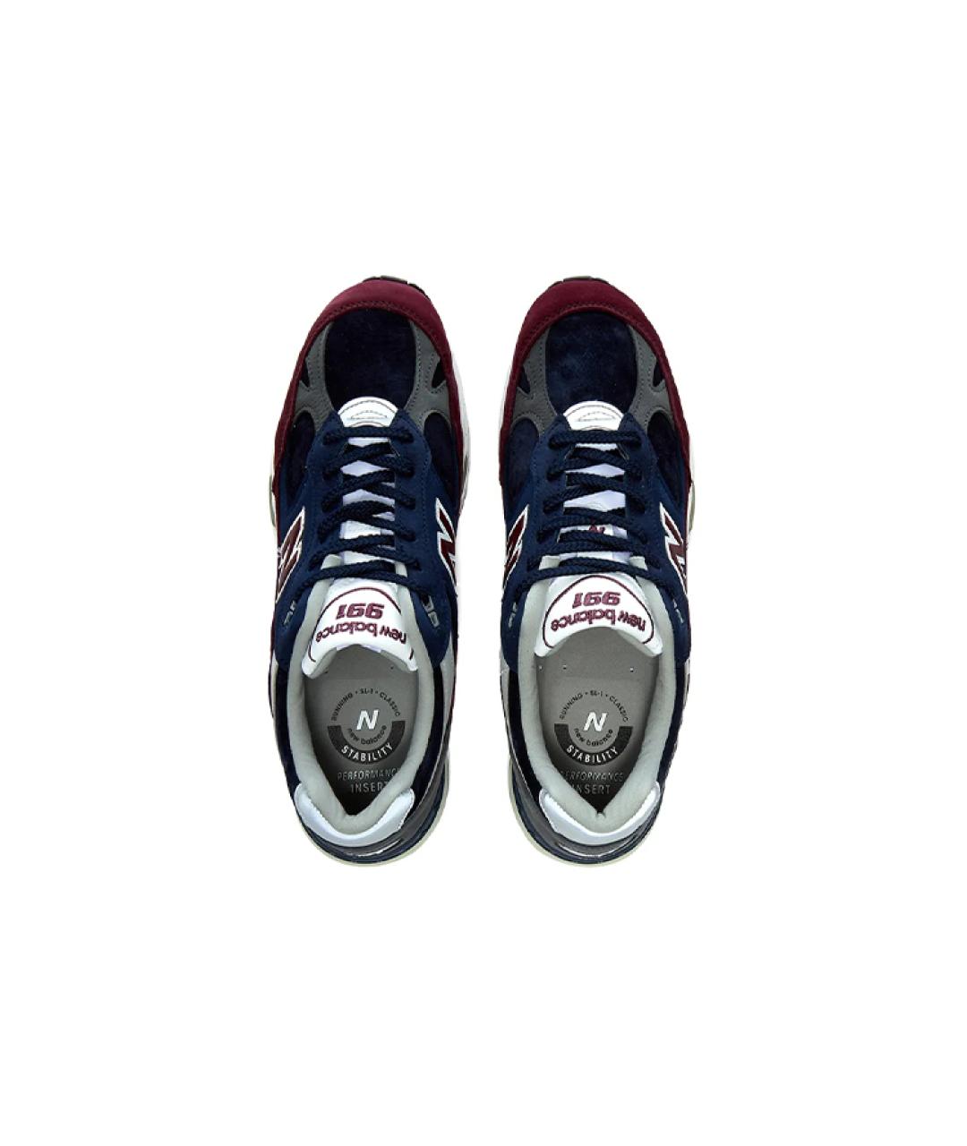 NEW BALANCE Бордовые низкие кроссовки / кеды, фото 3