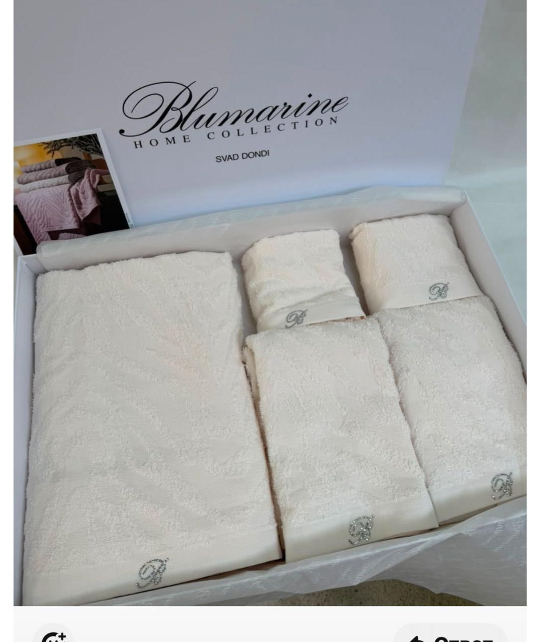 BLUMARINE Белое хлопковое полотенце, фото 2