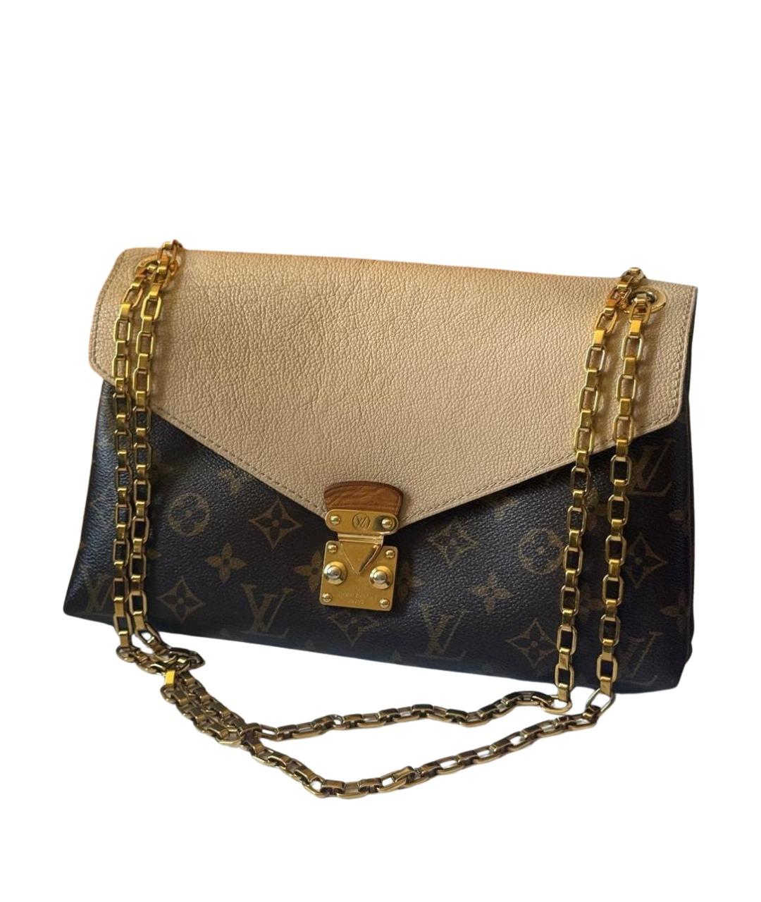 LOUIS VUITTON Коричневая канва сумка через плечо, фото 1