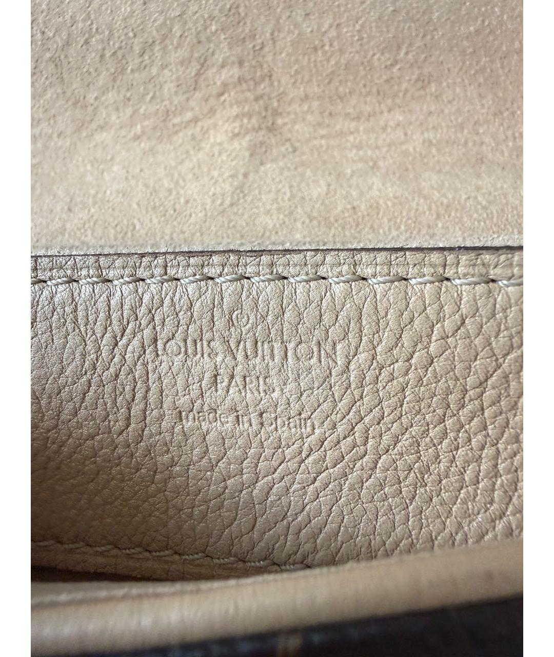 LOUIS VUITTON Коричневая канва сумка через плечо, фото 8