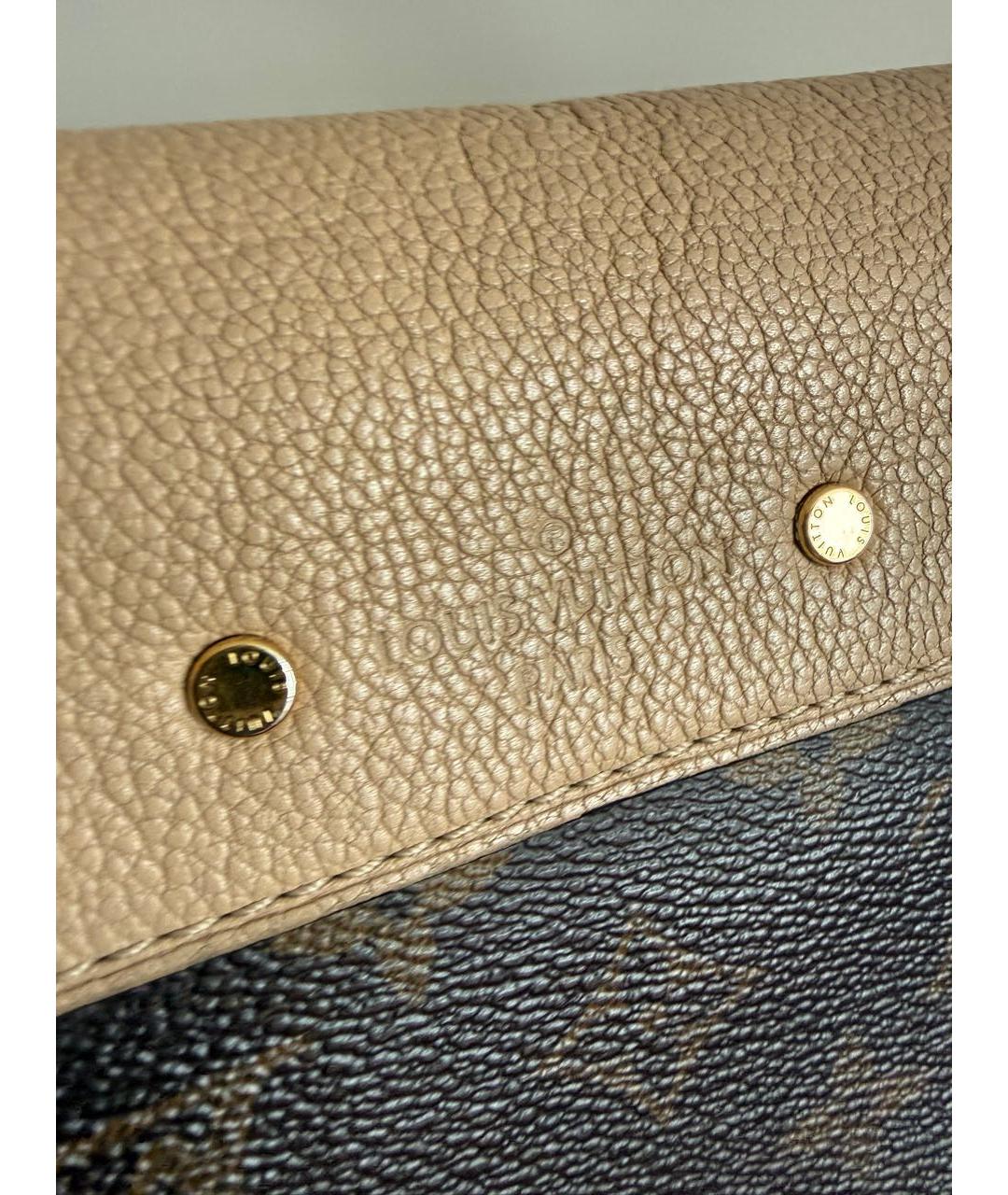 LOUIS VUITTON Коричневая канва сумка через плечо, фото 4