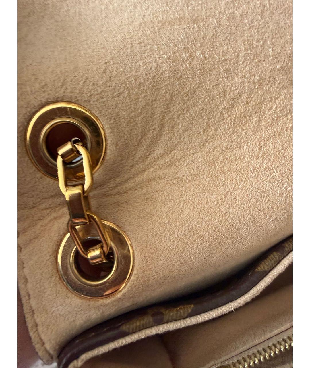 LOUIS VUITTON Коричневая канва сумка через плечо, фото 7