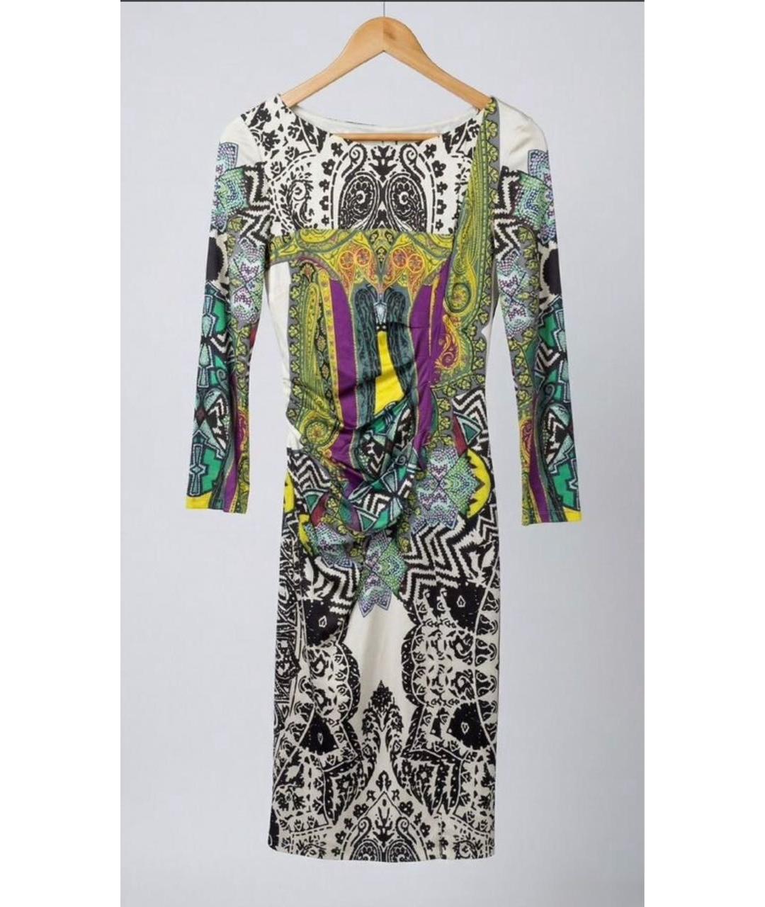 ETRO Мульти шелковое повседневное платье, фото 1