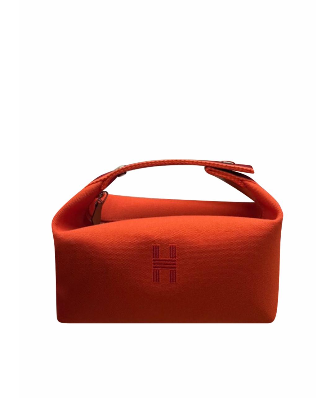 HERMES Красная тканевая косметичка, фото 1