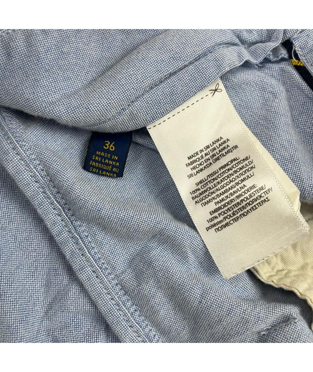 POLO RALPH LAUREN Голубые хлопковые шорты, фото 6