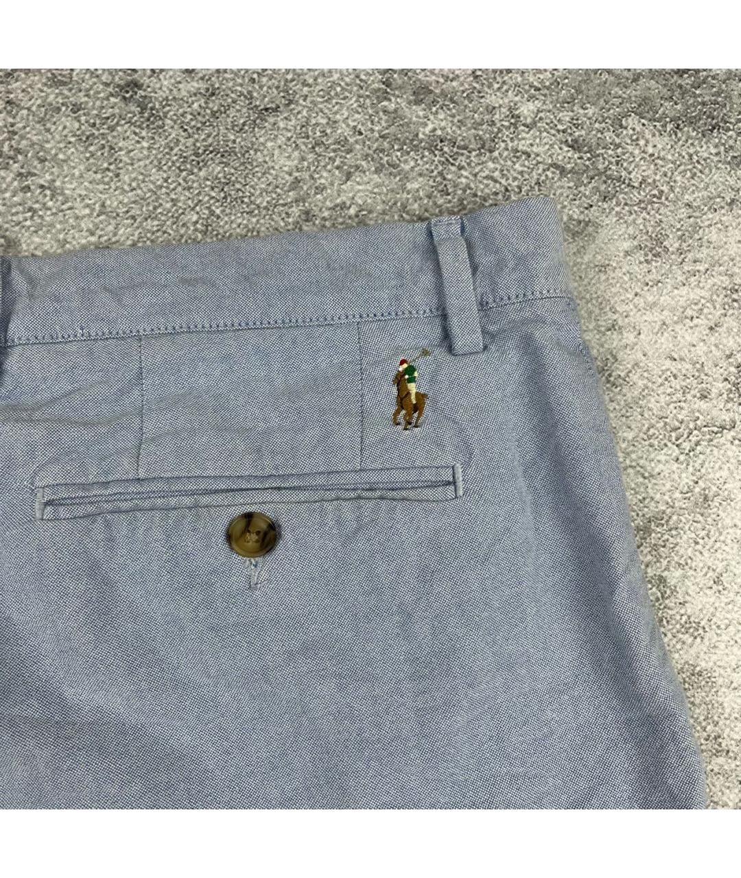 POLO RALPH LAUREN Голубые хлопковые шорты, фото 8