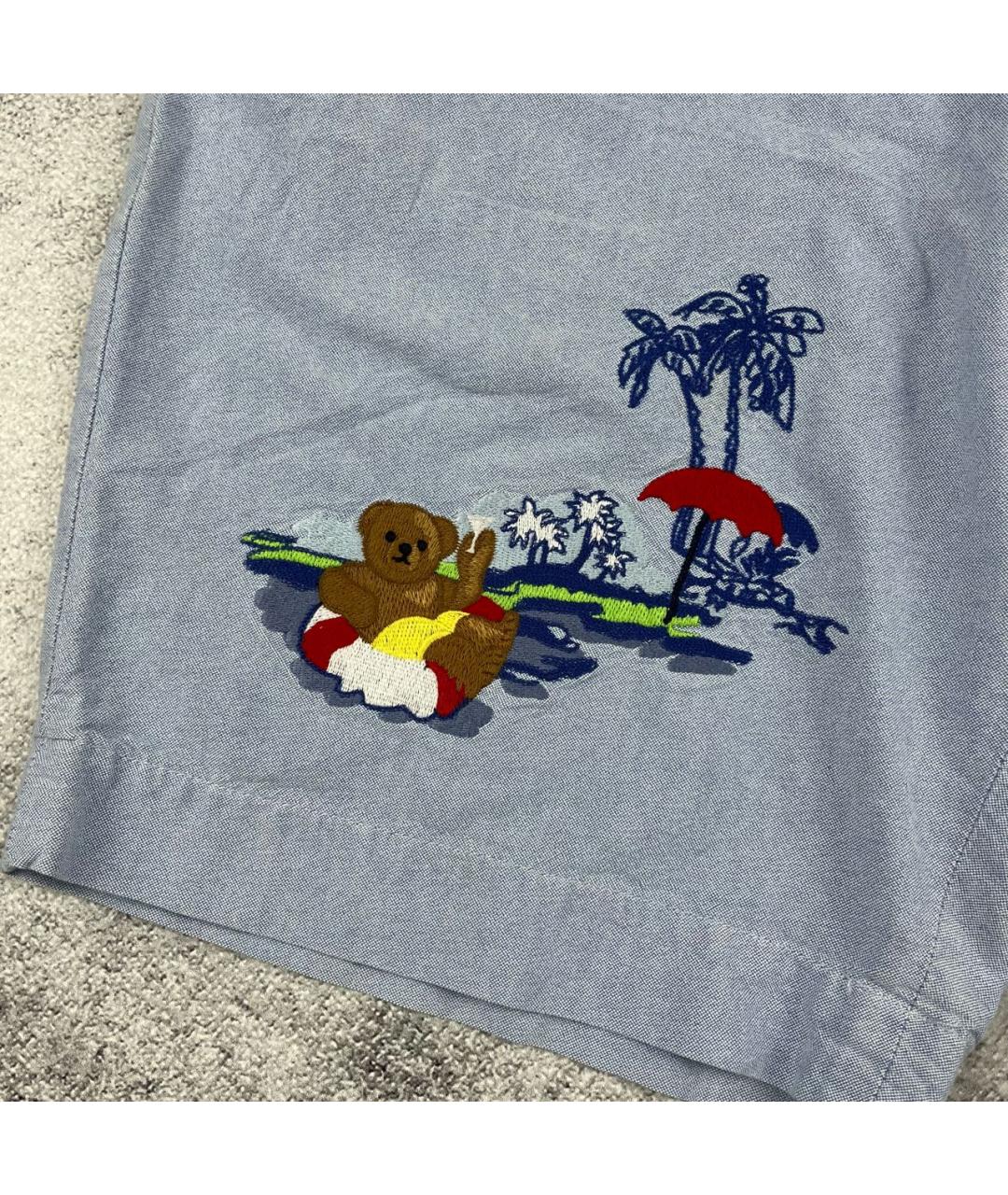 POLO RALPH LAUREN Голубые хлопковые шорты, фото 3