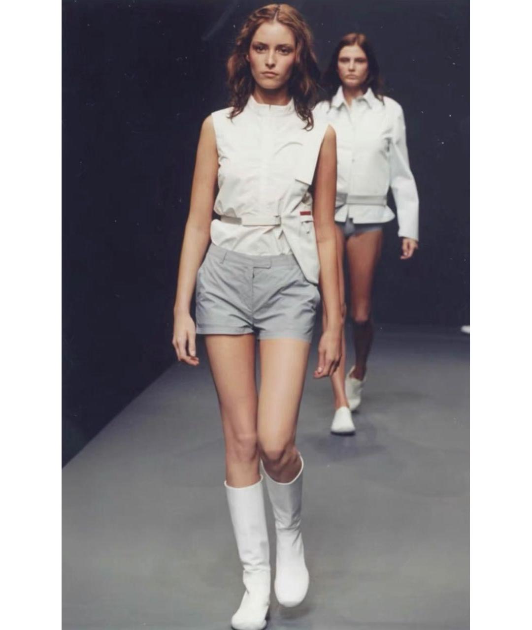 PRADA Голубая нейлоновая блузы, фото 7