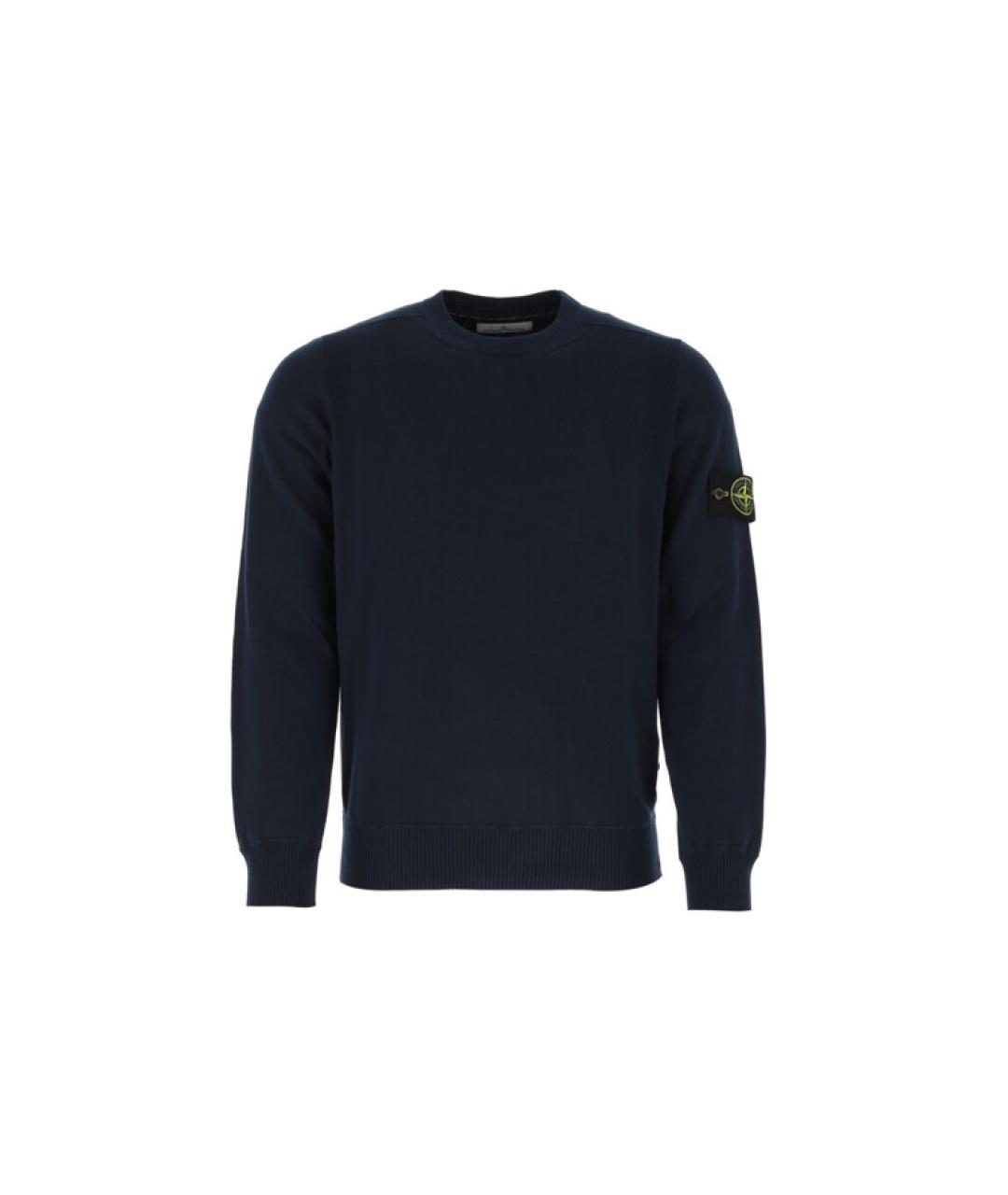 STONE ISLAND Темно-синий джемпер / свитер, фото 5