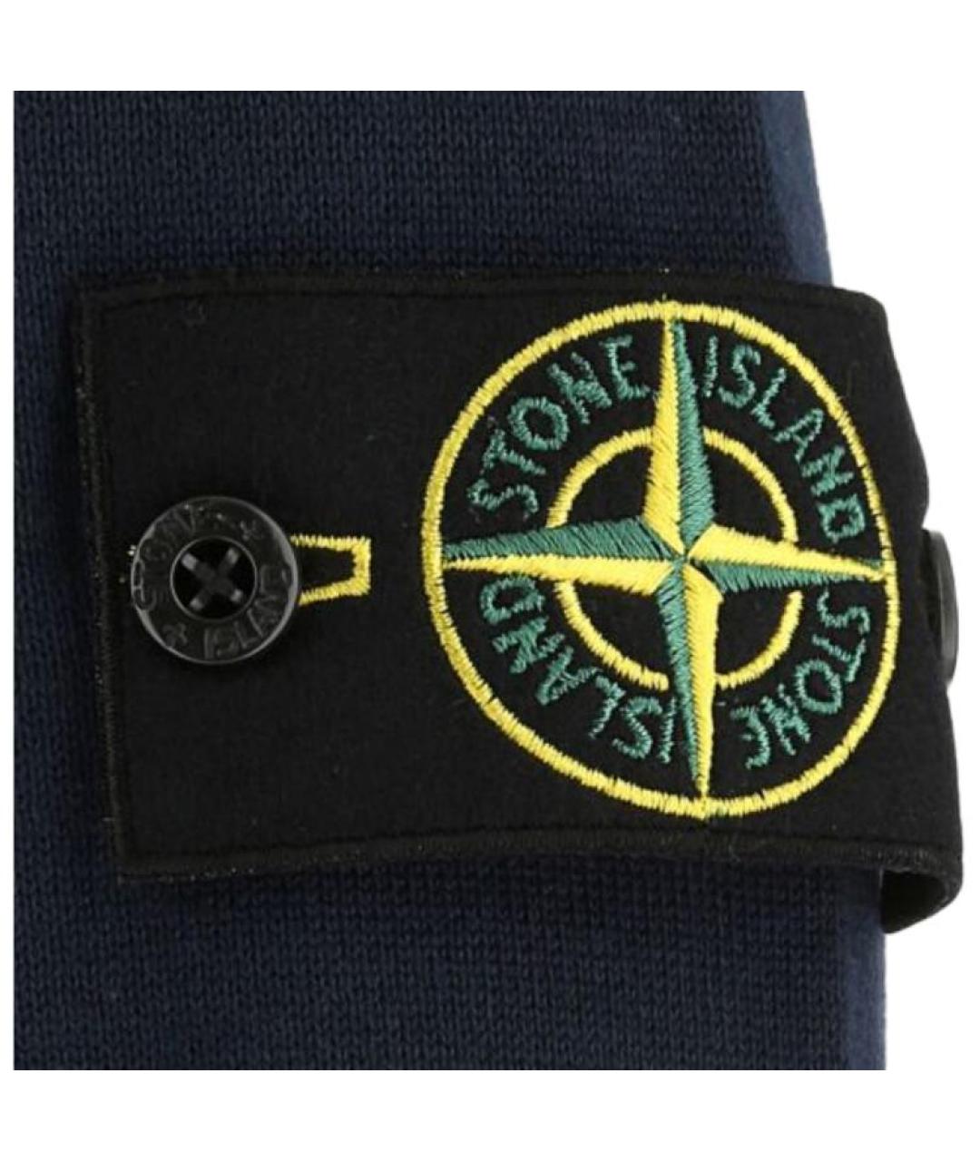 STONE ISLAND Темно-синий джемпер / свитер, фото 4