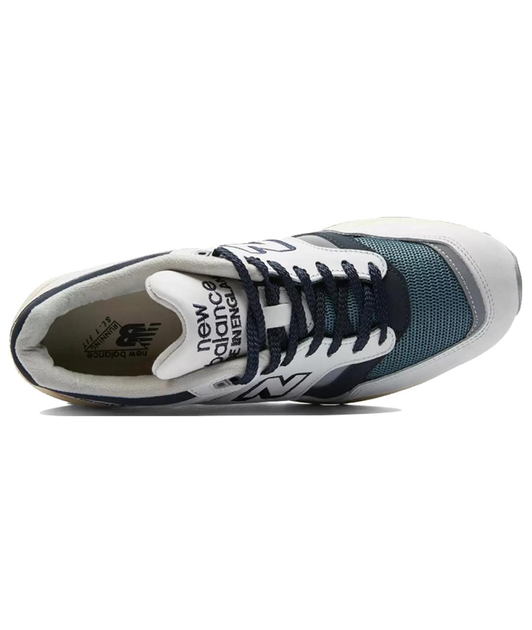 NEW BALANCE Белые кожаные низкие кроссовки / кеды, фото 3