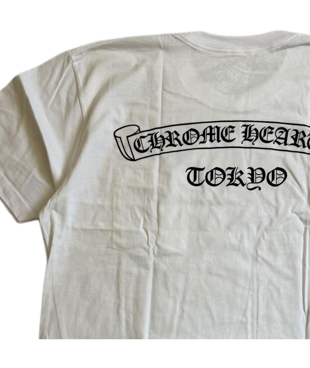 CHROME HEARTS Белая хлопковая футболка, фото 4