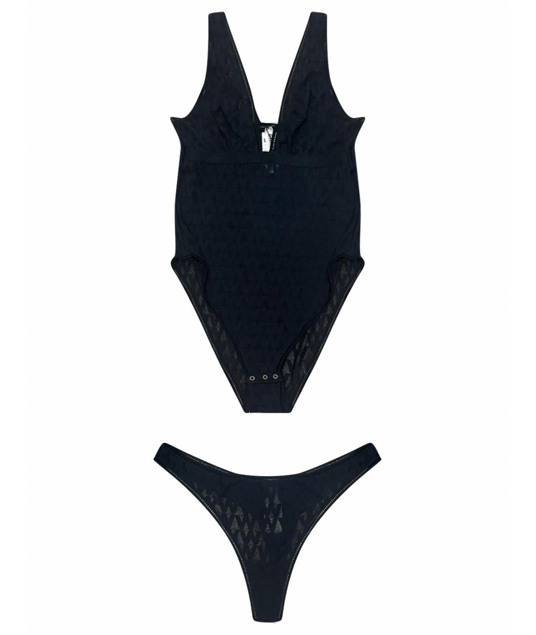 WOLFORD Черное полиэстеровое боди, фото 1