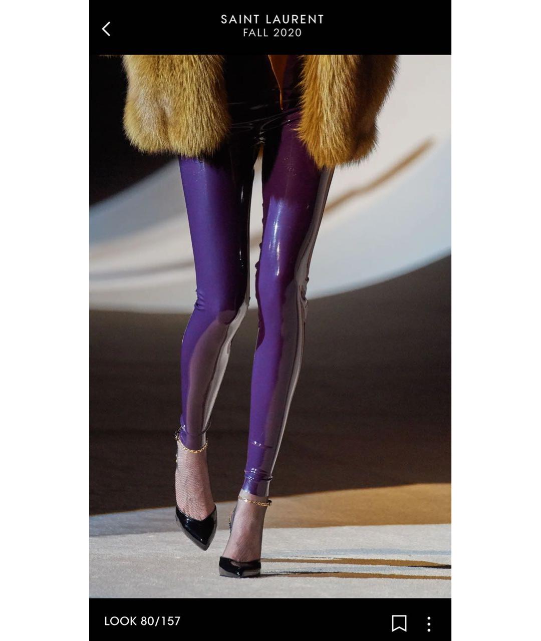 SAINT LAURENT Черные туфли из лакированной кожи, фото 8