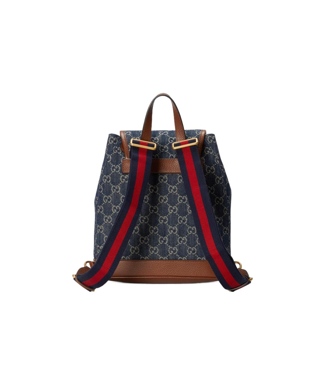 GUCCI Синий деним рюкзак, фото 3