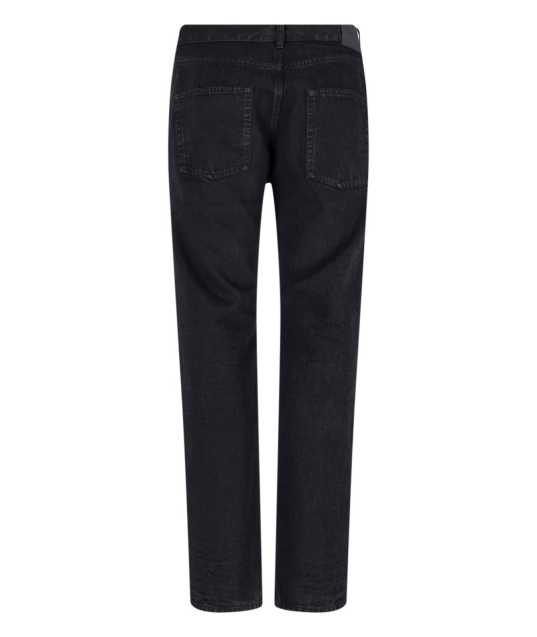 SAINT LAURENT Черные хлопковые джинсы, фото 3