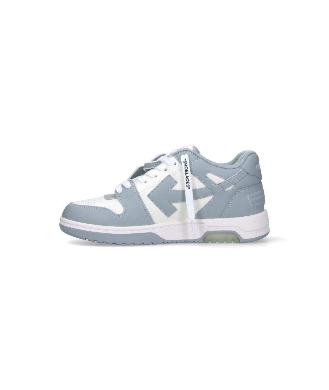 OFF-WHITE Белые кожаные низкие кроссовки / кеды, фото 3