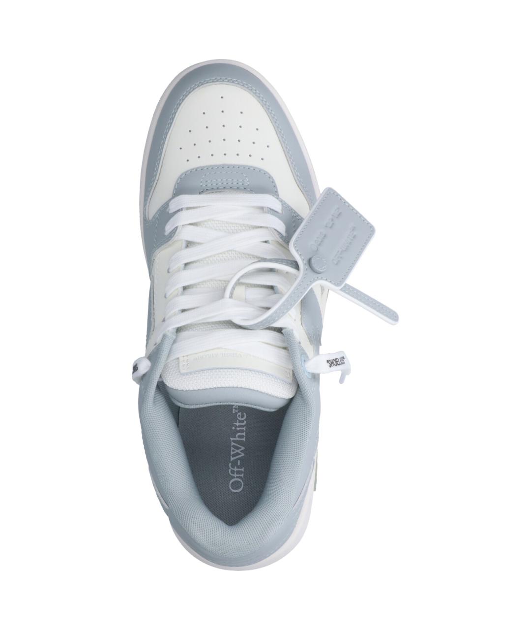 OFF-WHITE Белые кожаные низкие кроссовки / кеды, фото 5